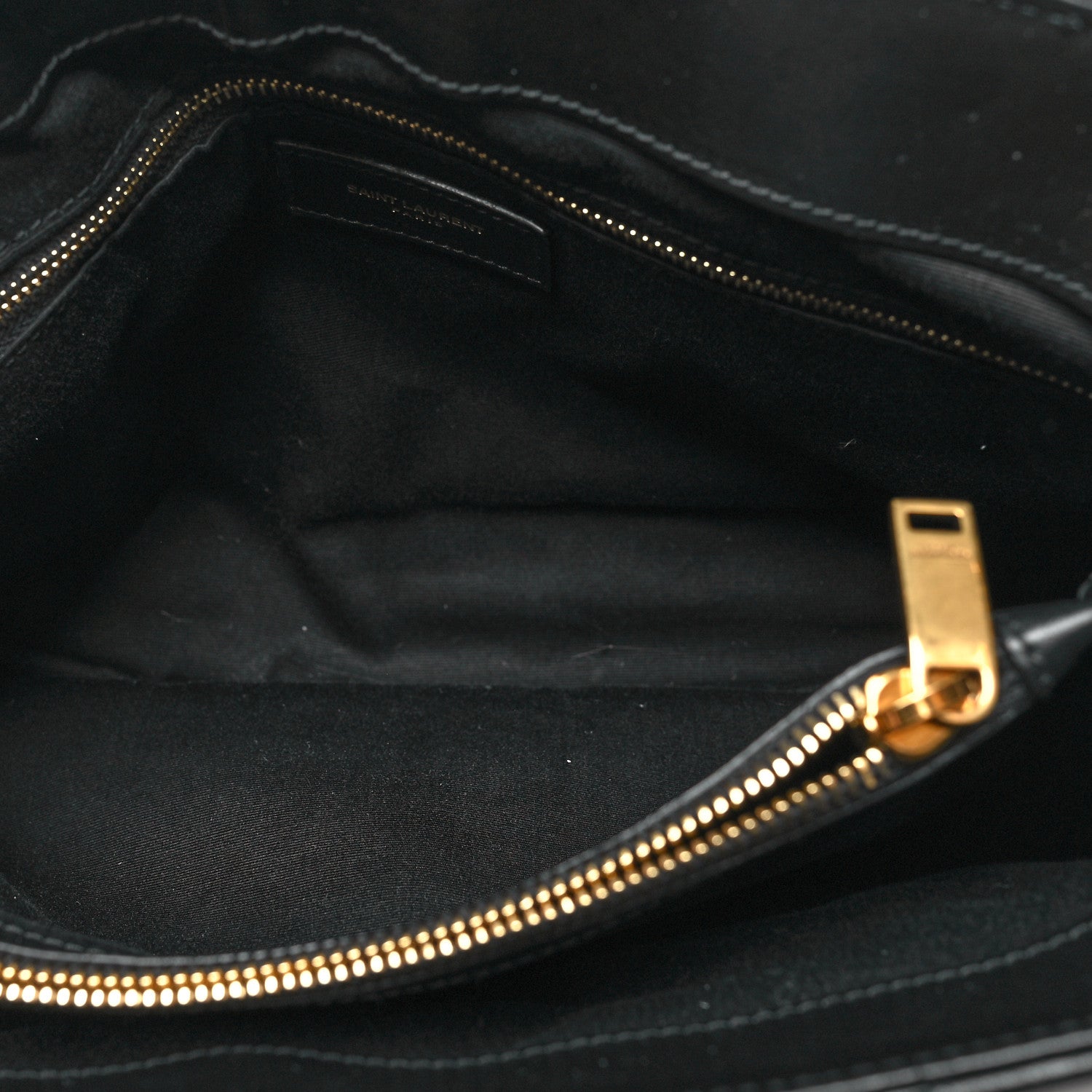 Saint Laurent Calfskin Y Quilted Monogram Medium Loulou Chain Satchel Black 6 of 12