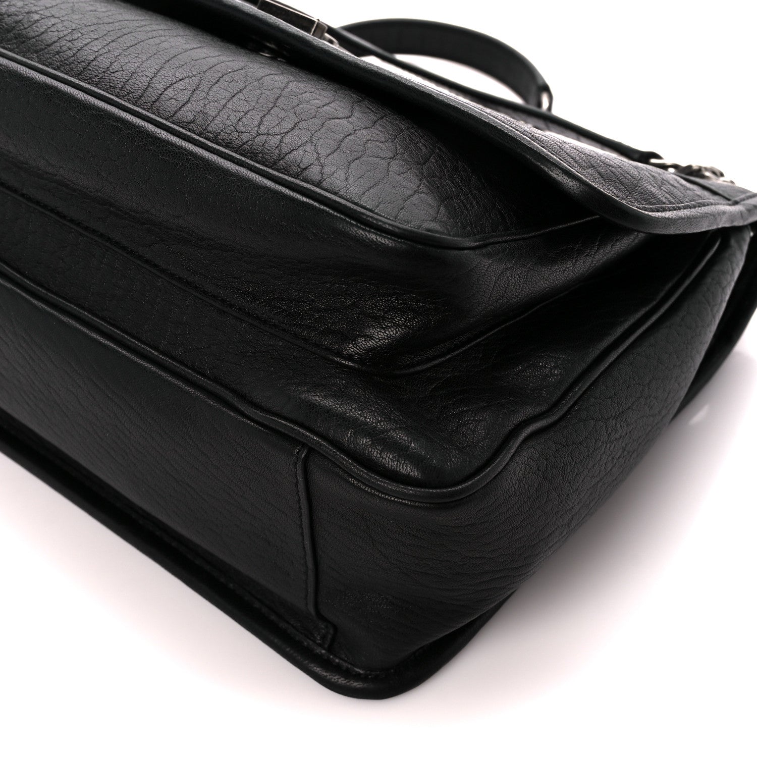 Saint Laurent Grained Lambskin Monogram Medium Niki Chain Satchel Black 11 of 11