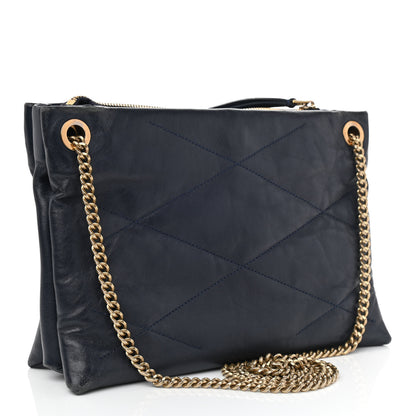 Lanvin Lambskin Quilted Small Sugar Shoulder Bag Navy 2 of 12