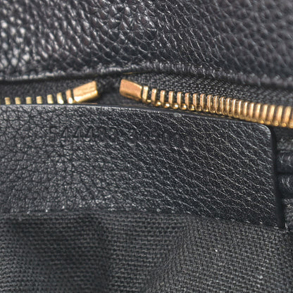 Alexander McQueen Pebbled Calfskin Mini Skull Padlock Zip Around Tote Black 7 of 12