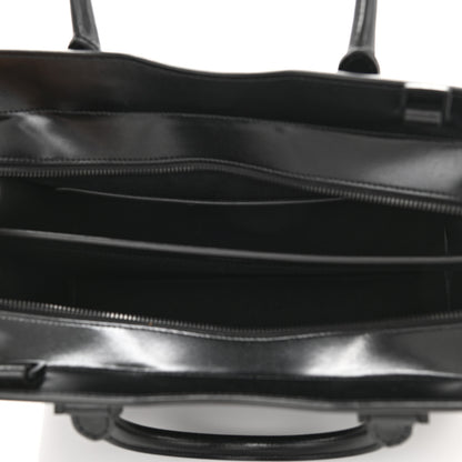 Saint Laurent Shiny Calfskin Medium Uptown Tote Black 5 of 9
