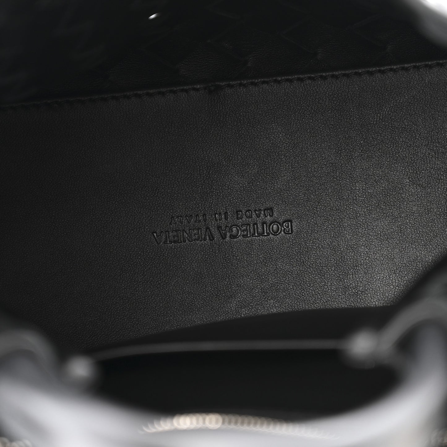 Nappa Intrecciato Small Andiamo Shoulder Bag Black