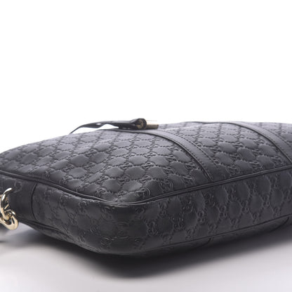 Gucci Guccissima Medium Briefcase Black 10 of 13