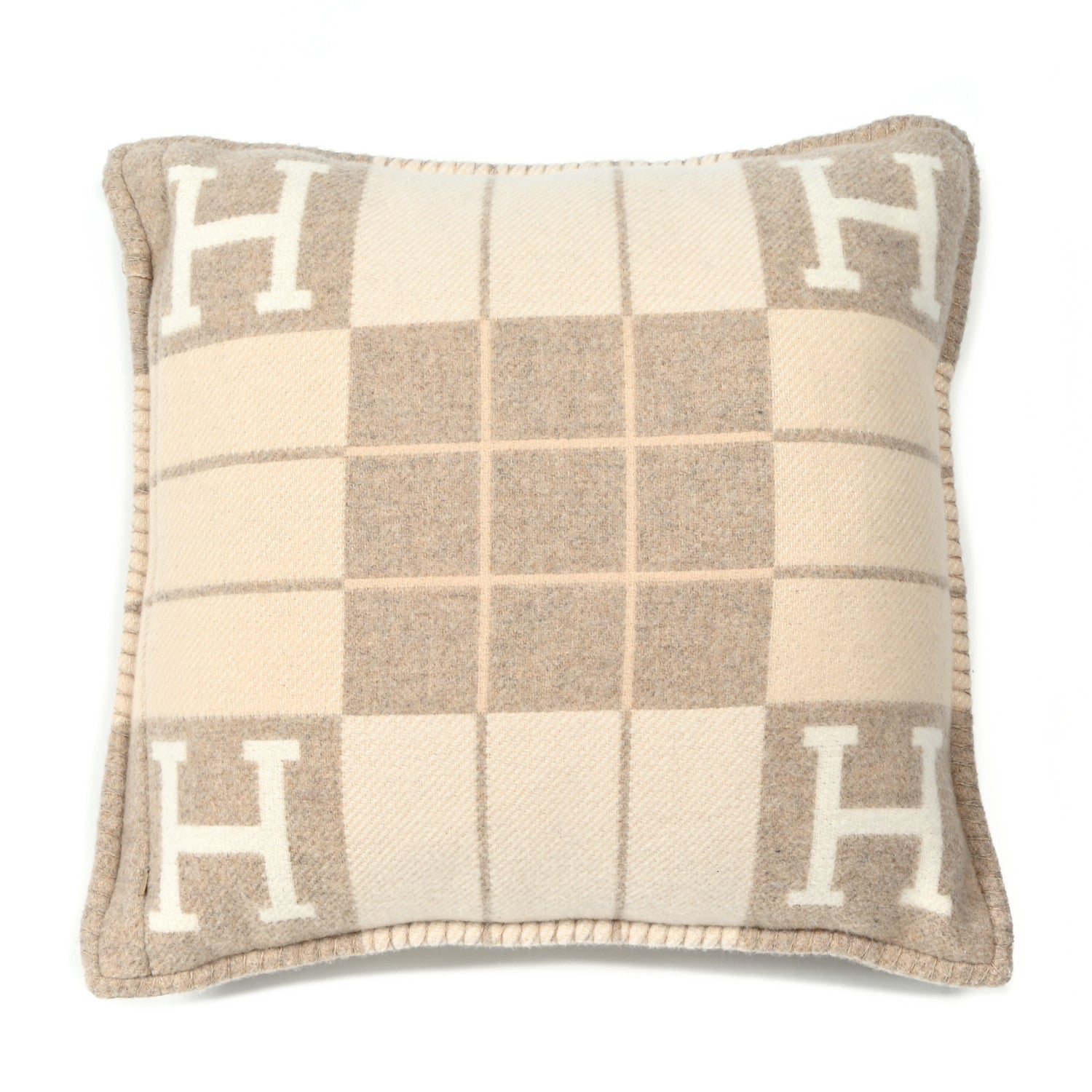 Hermes Wool Cashmere Avalon III Pillow PM Coco Camomille 2 of 3