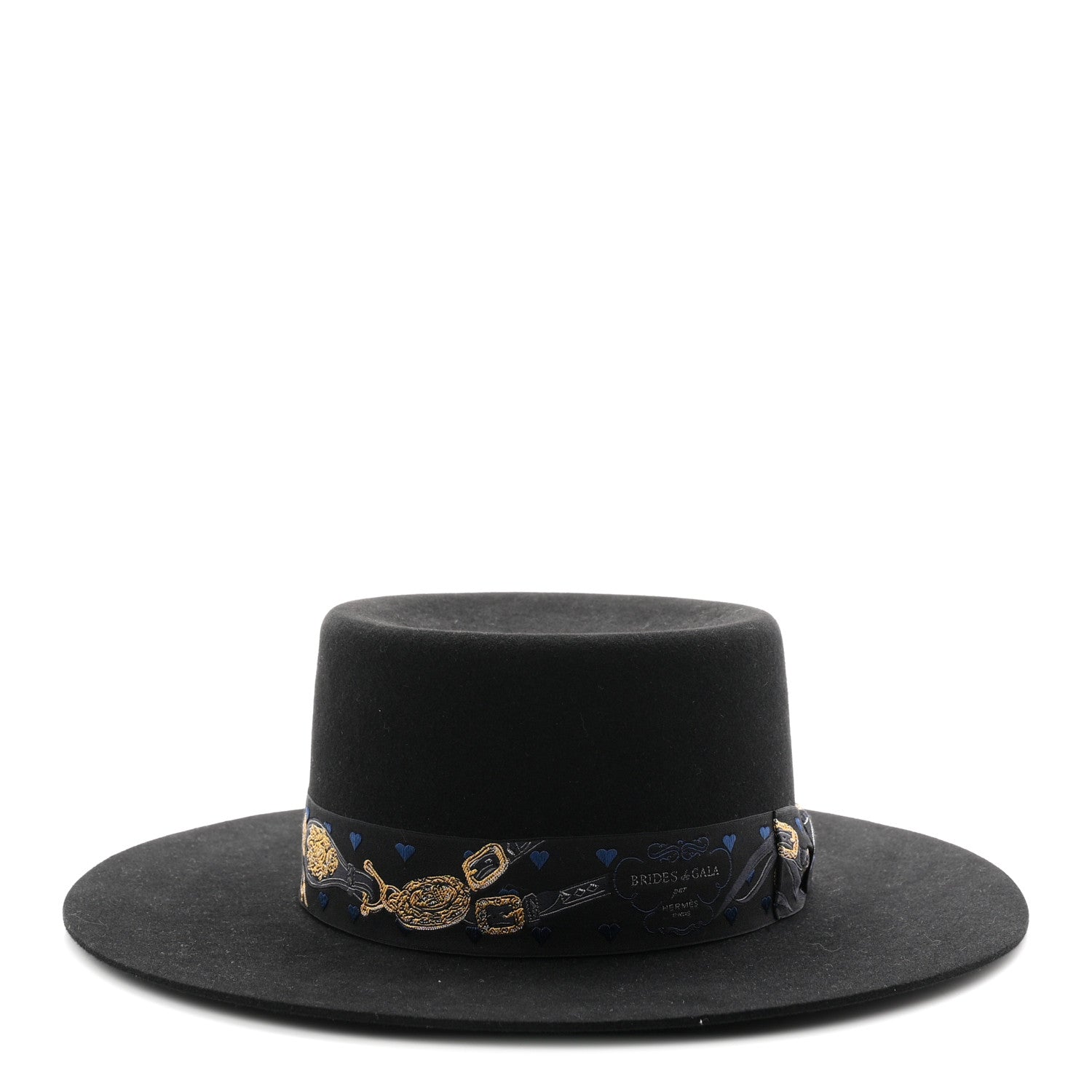Hermes Rabbit Felt Dakota Love Hat 59 Black 13 of 16