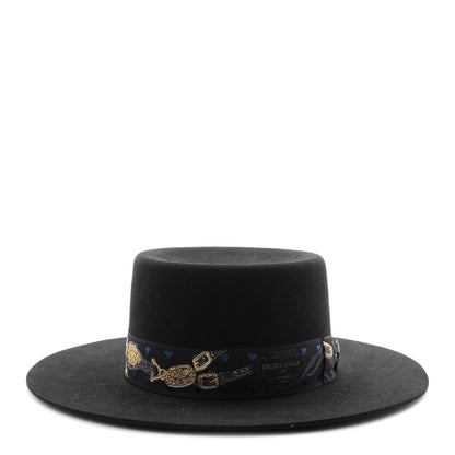 Hermes Rabbit Felt Dakota Love Hat 59 Black 13 of 16