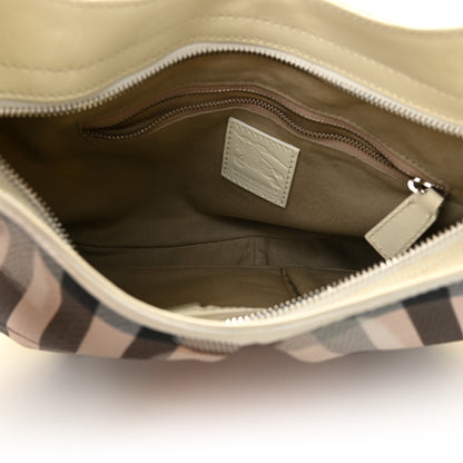 Burberry Patent Supernova Check Hearts Hobo White 5 of 14