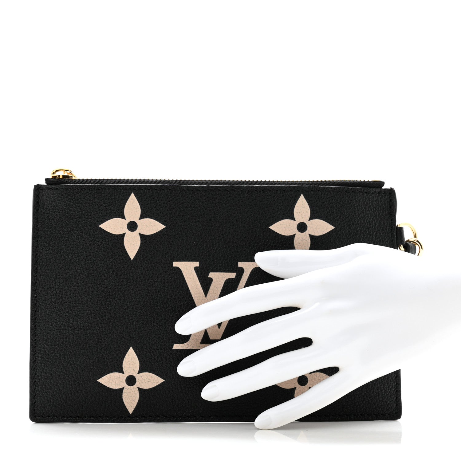 Louis Vuitton Empreinte Monogram Giant Neonoe MM Pochette Black Beige 2 of 7