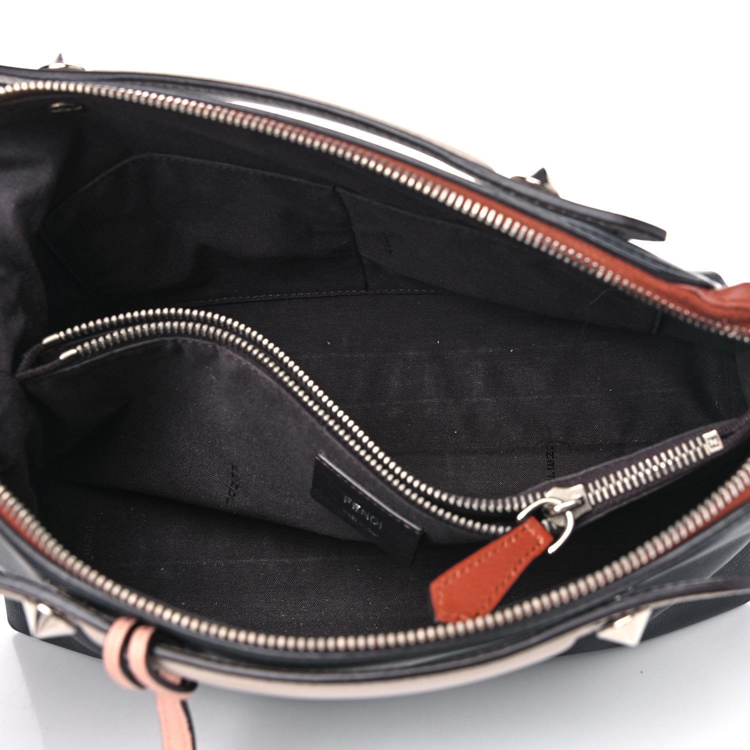 Fendi Vitello Dolce 4 Color Medium By The Way Multicolor Boston Bag Blue Notte Baby Pink 4 of 18