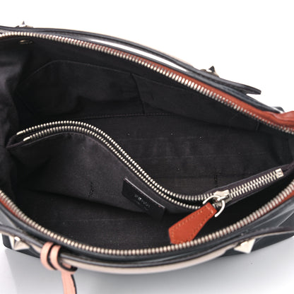 Fendi Vitello Dolce 4 Color Medium By The Way Multicolor Boston Bag Blue Notte Baby Pink 4 of 18