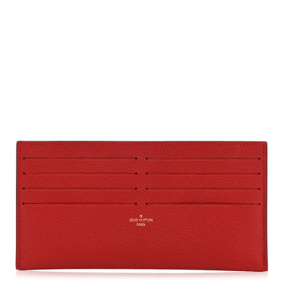 Louis Vuitton Calfskin Felicie Card Holder Insert Cherry 1 of 5