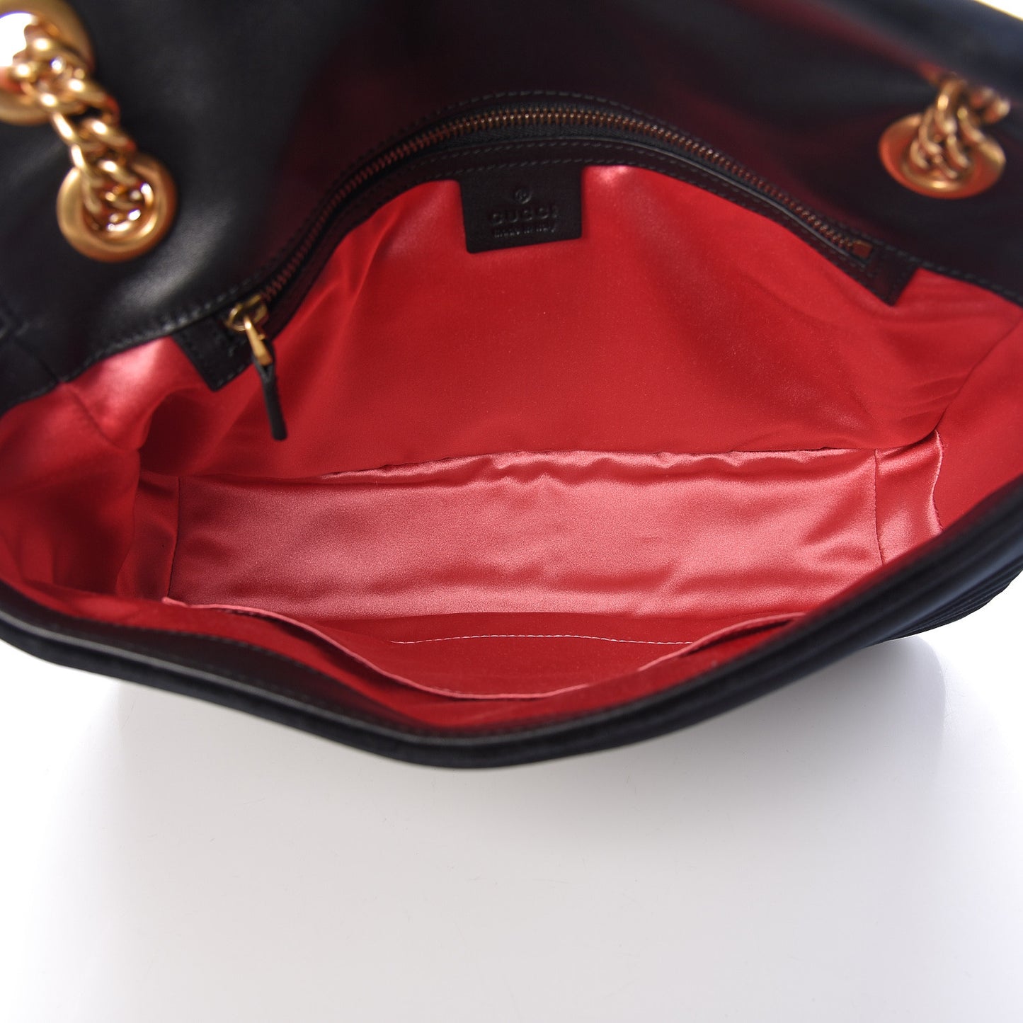 Velvet Matelasse Medium GG Marmont Shoulder Bag Black