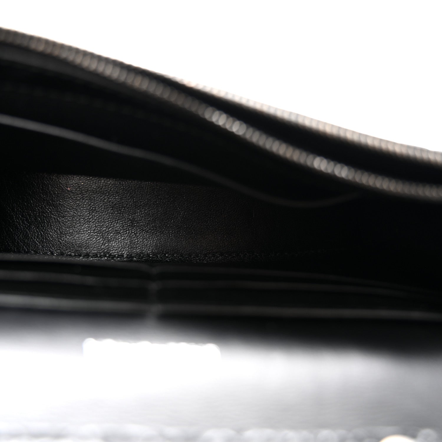 Balenciaga Shiny Calfskin Monochrome Crocodile Embossed Hourglass Chain Bag Black 5 of 10