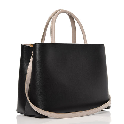 Fendi Vitello Elite Monster Petite 2Jours Tote Multicolor Black Grigio Polvere Multicolor 3 of 8