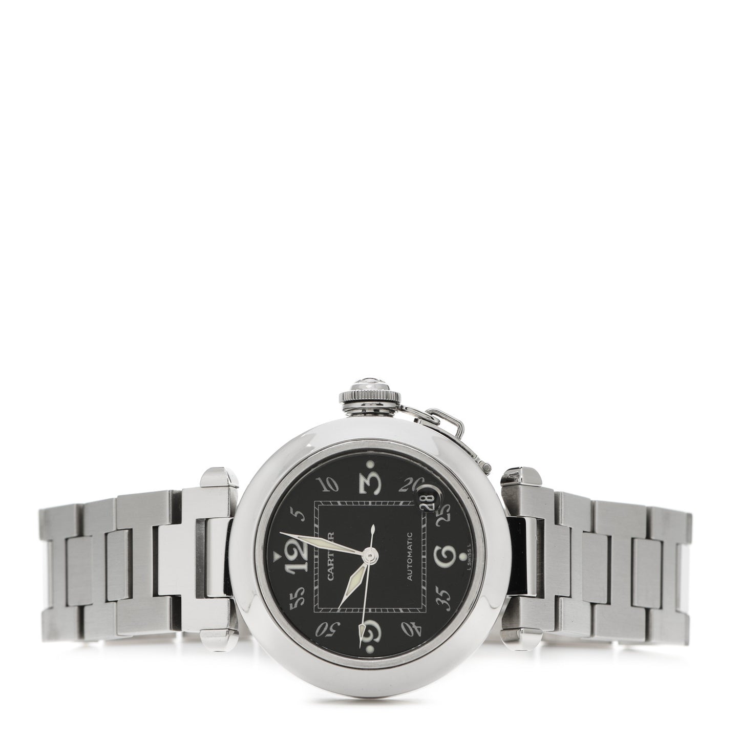 Stainless Steel 35mm Pasha C Automatic Watch Black