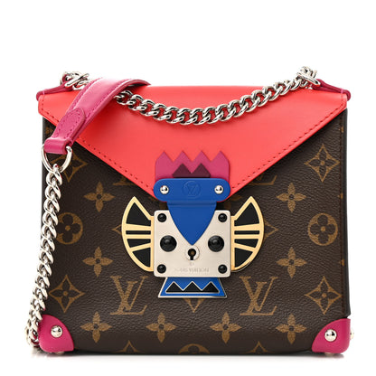 Louis Vuitton Monogram Pochette Mask PM Corail 1 of 18
