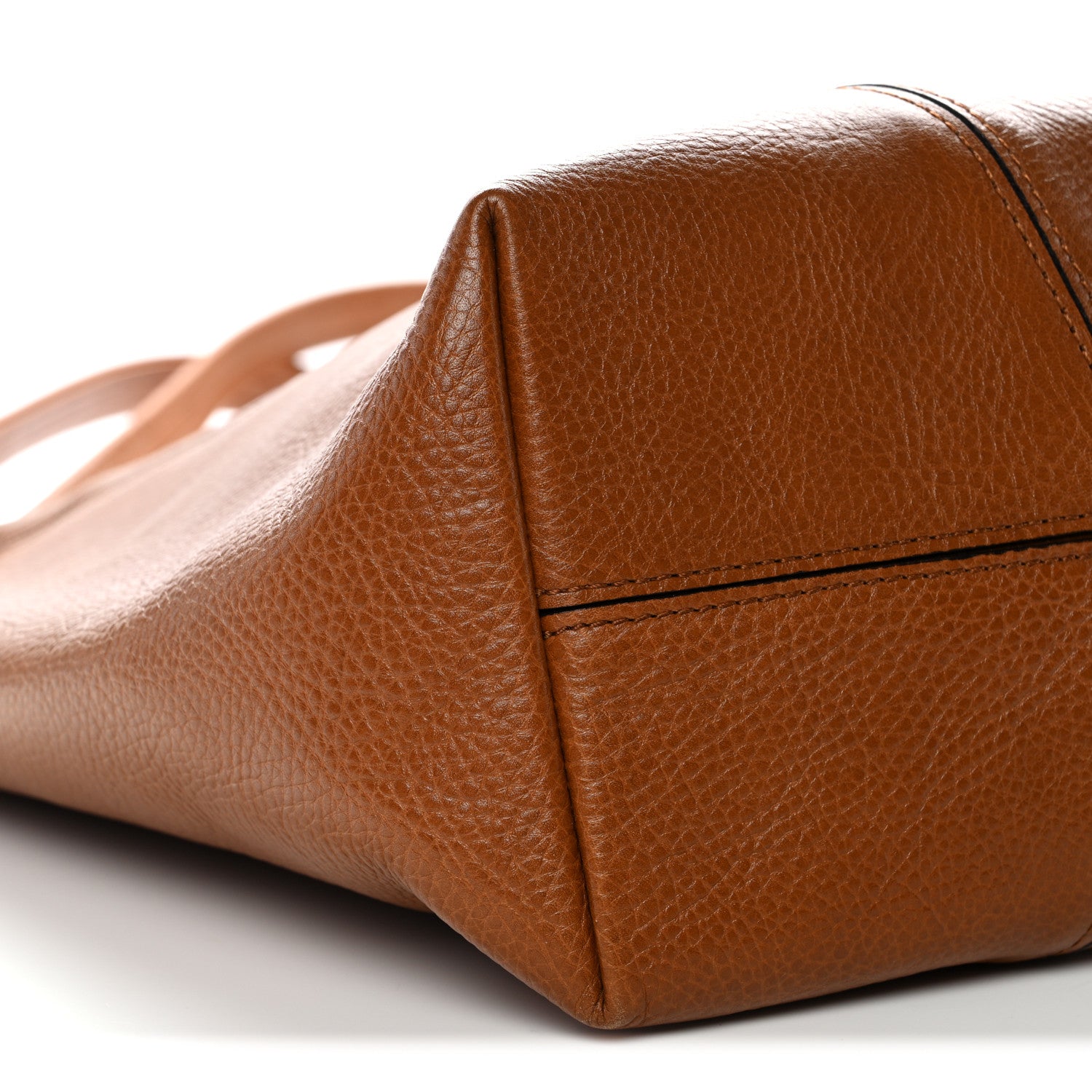 Chloe Grained Calfskin Medium Spin Tote Clay Brown 9 of 10