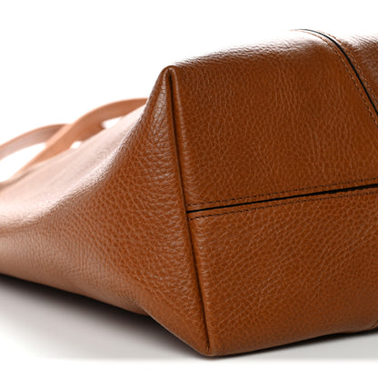 Chloe Grained Calfskin Medium Spin Tote Clay Brown 9 of 10