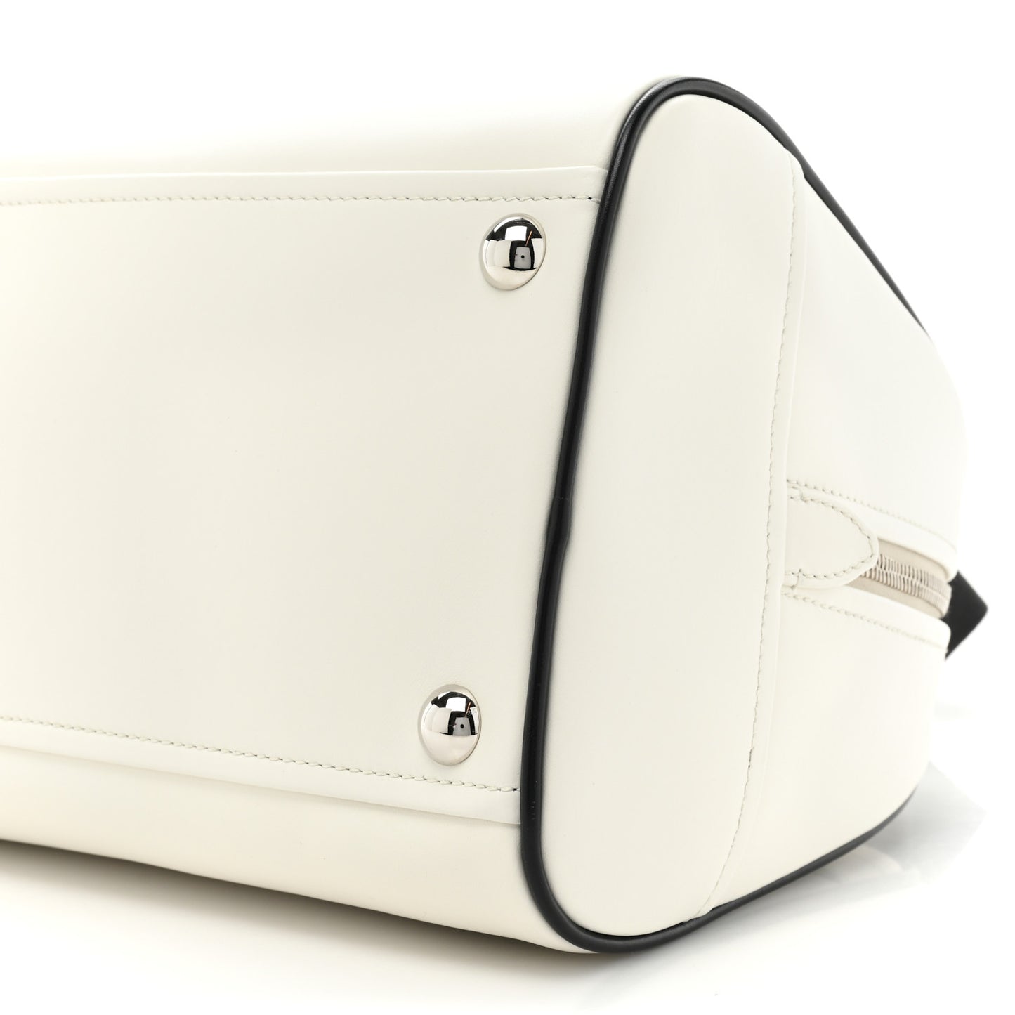 X ADIDAS City Calfskin Bowling Bag White Black