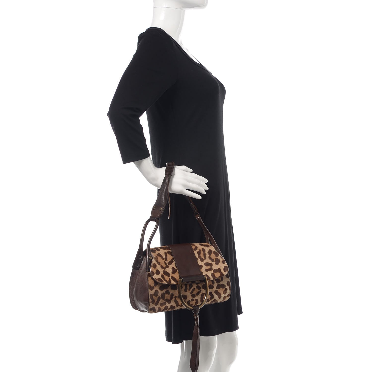 Dolce & Gabbana Pony Hair Shoulder Bag Leopard 2 of 18