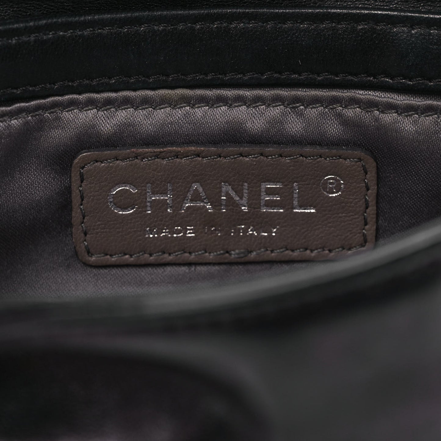 Lambskin Small Astrakan Flap Black