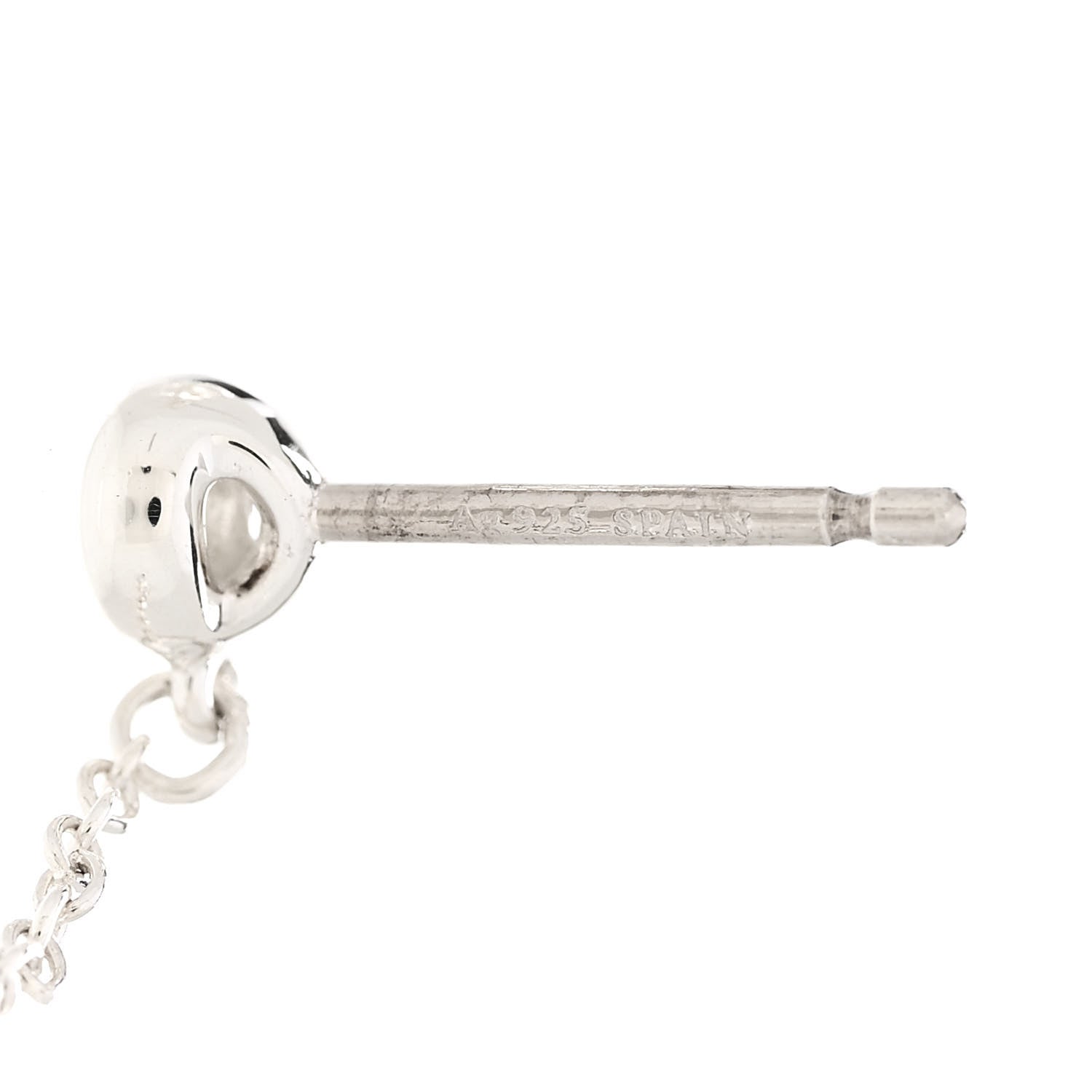 Tiffany Sterling Silver Diamond .24ct Elsa Peretti Diamonds by the Yard Drop Earrings 4 of 7