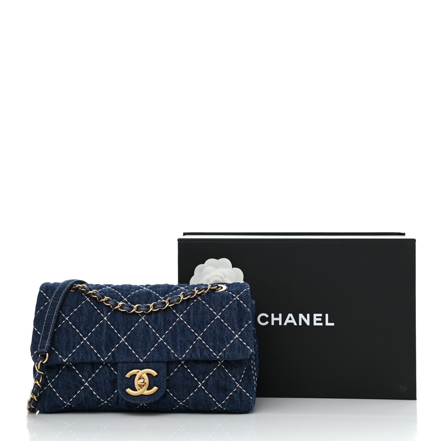 Chanel Denim Quilted Single Flap Blue 11 of 11