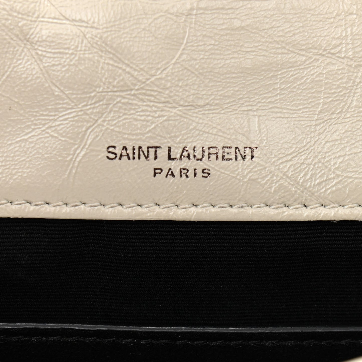Crinkled Calfskin Matelasse Monogram Baby Niki Chain Satchel Light Natural