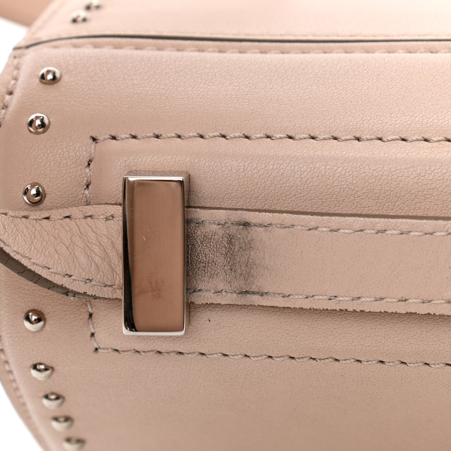 Givenchy Calfskin Studded Mini Pandora Box Crossbody Bag Nude Pink 11 of 14