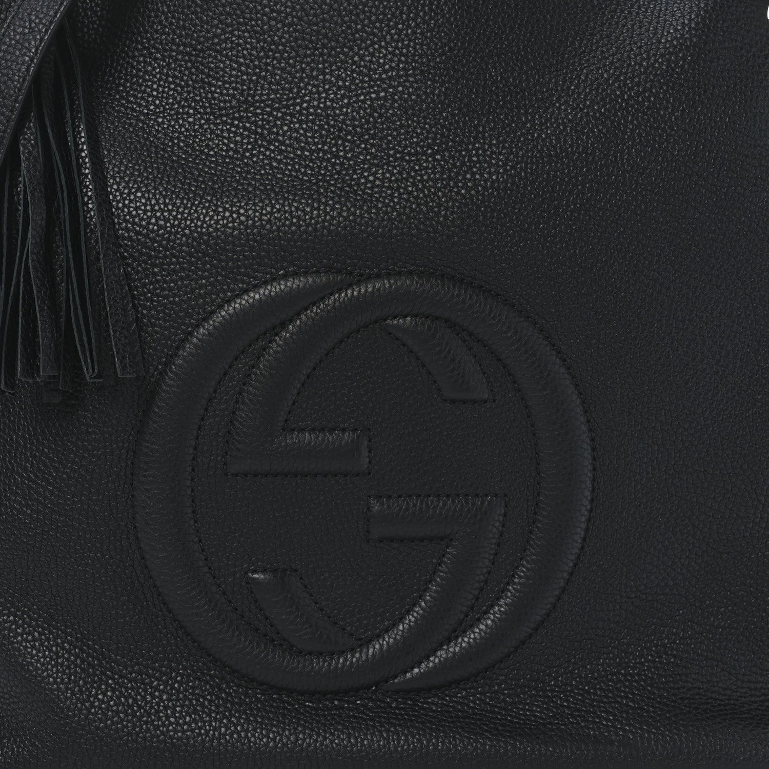 Gucci Pebbled Calfskin Large Soho Hobo Black 8 of 11