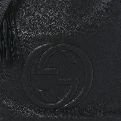 Gucci Pebbled Calfskin Large Soho Hobo Black 8 of 11