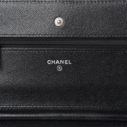 Chanel Caviar Quilted Wallet On Chain WOC Black 6 of 9