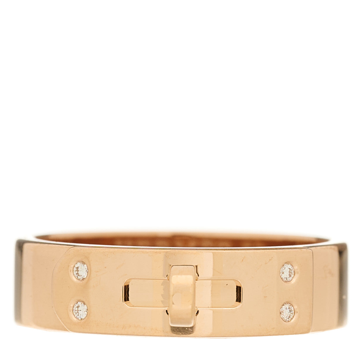 18K Rose Gold Diamond PM Kelly Ring 52 6