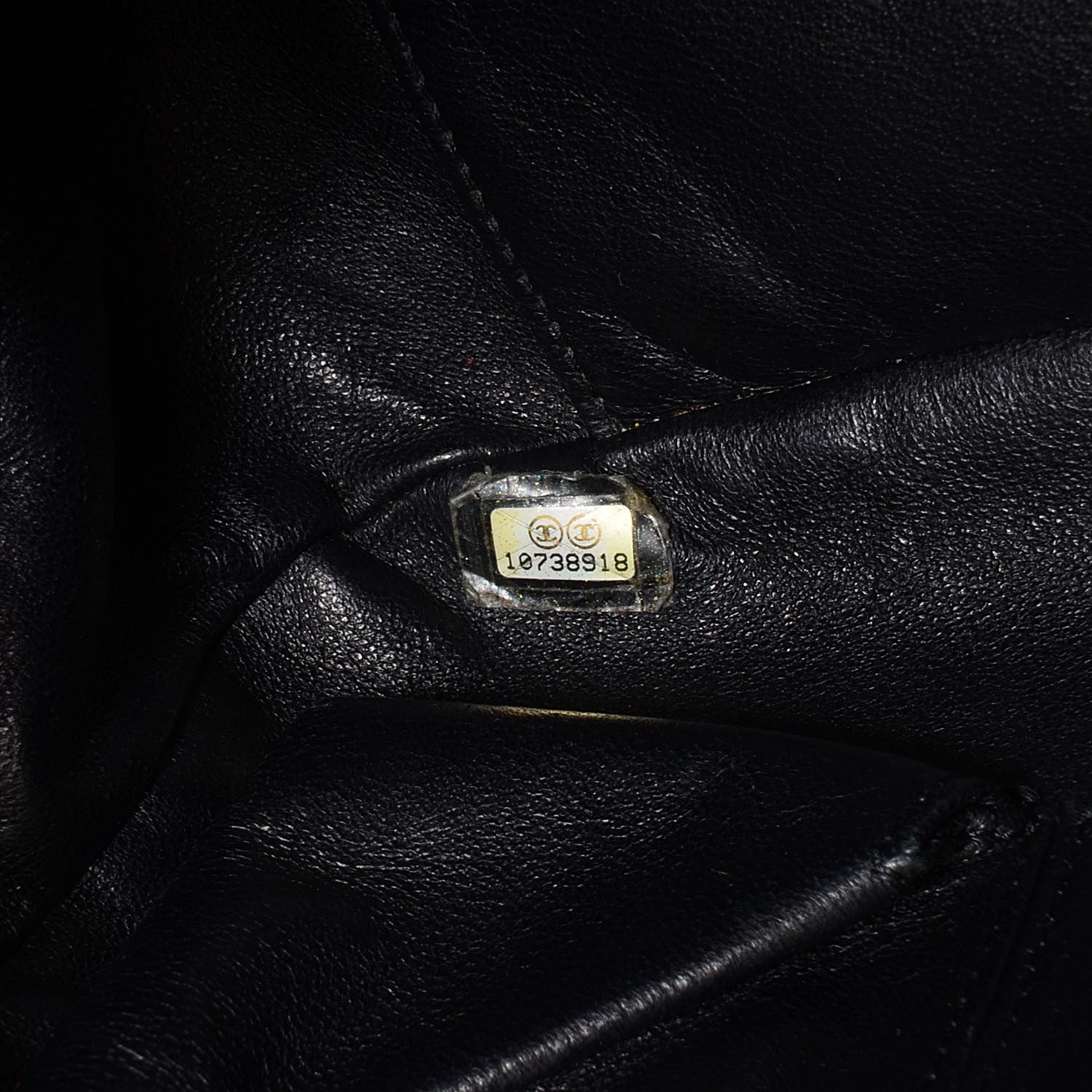 Chanel Metallic Goatskin Luxe Ligne Flap Bag Black 7 of 7