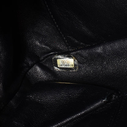 Chanel Metallic Goatskin Luxe Ligne Flap Bag Black 7 of 7