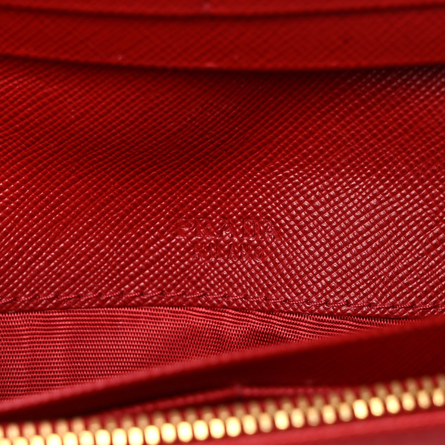 Prada Saffiano Metal Continental Flap Wallet Fuoco 6 of 9