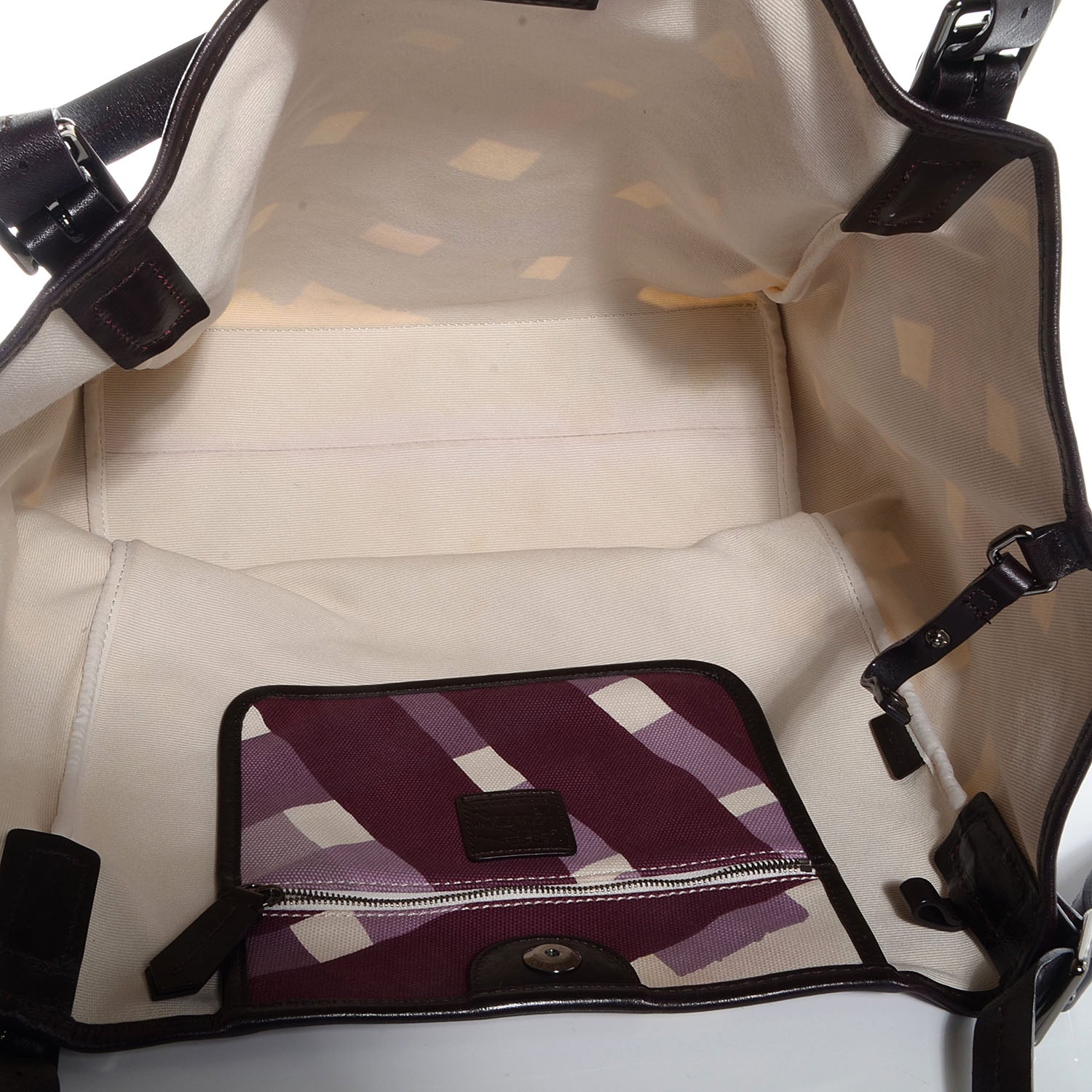 Burberry Canvas Check Print Tote 5 of 9