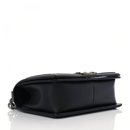 Chanel Lambskin Pleated Medium Boy Flap Black 4 of 18