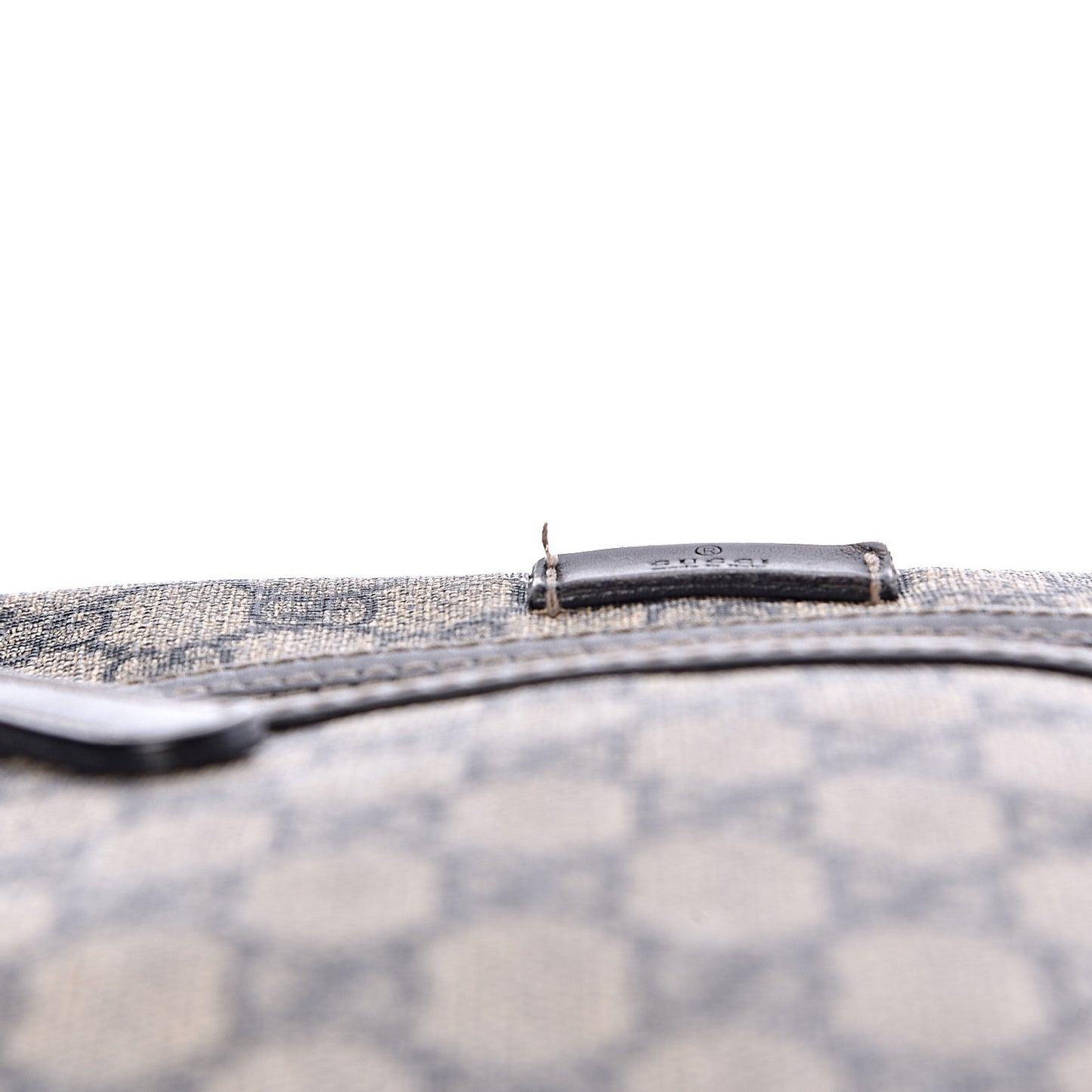 GG Plus Monogram Selleria Calfskin Medium Messenger Bag Beige Blue