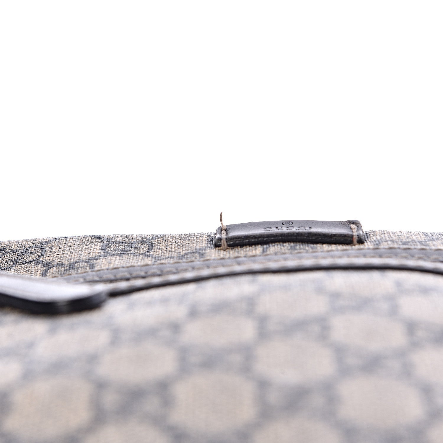 Gucci GG Plus Monogram Selleria Calfskin Medium Messenger Bag Beige Blue 13 of 15