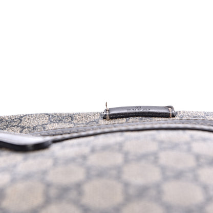 Gucci GG Plus Monogram Selleria Calfskin Medium Messenger Bag Beige Blue 13 of 15