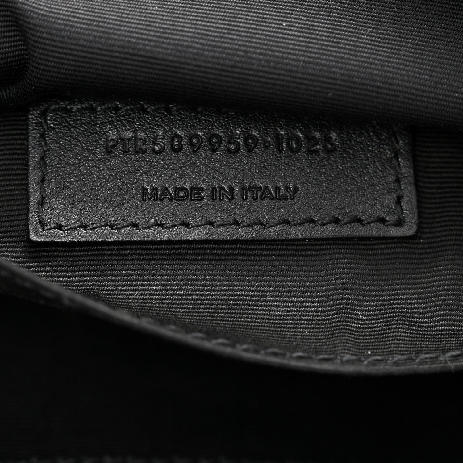 Saint Laurent Grain De Poudre Monogram Belt Bag Black 7 of 10