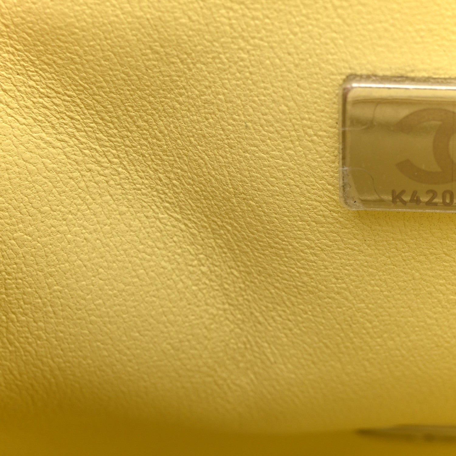 Chanel Lambskin Quilted Mini Square Flap Yellow 7 of 10