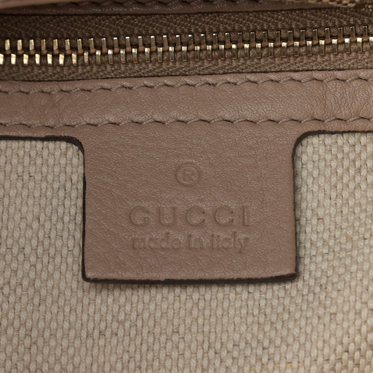 Monogram Web Medium Dressage Hobo Beige
