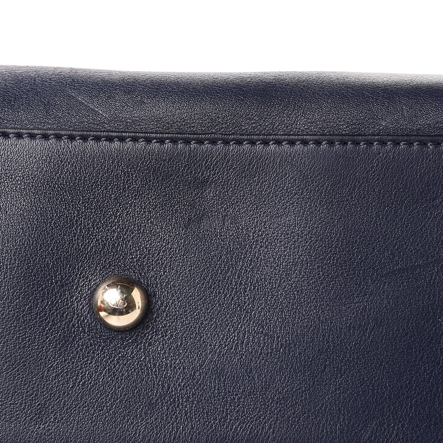 Valentino Garavani Vitello Rockstud Dome Shopper Marine 16 of 19