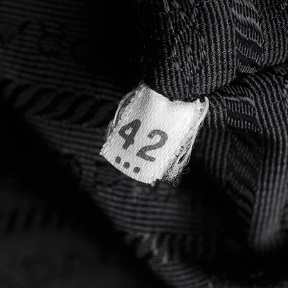 Prada Nylon Vela Medium Backpack Black 7 of 7