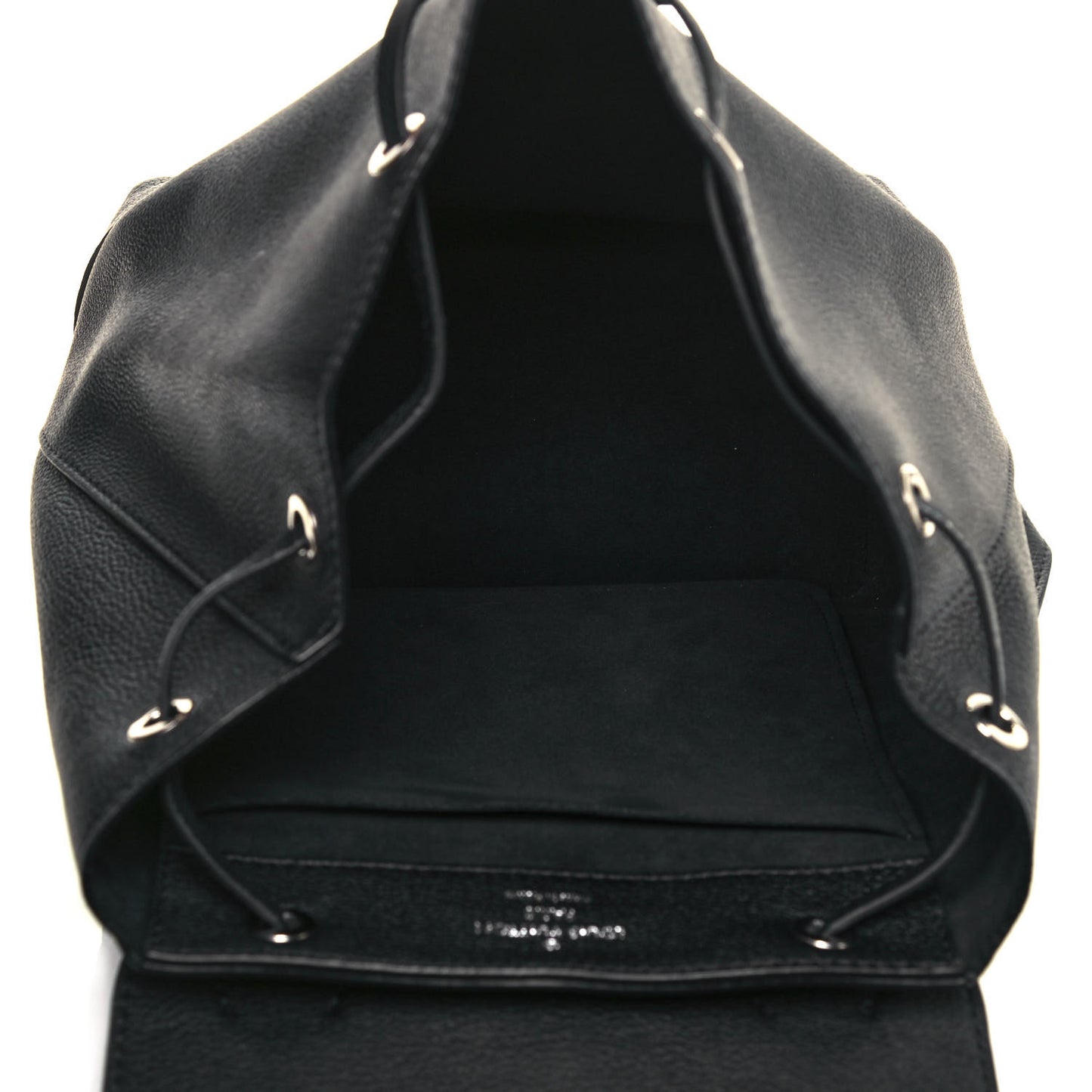 Calfskin Lockme Backpack Black