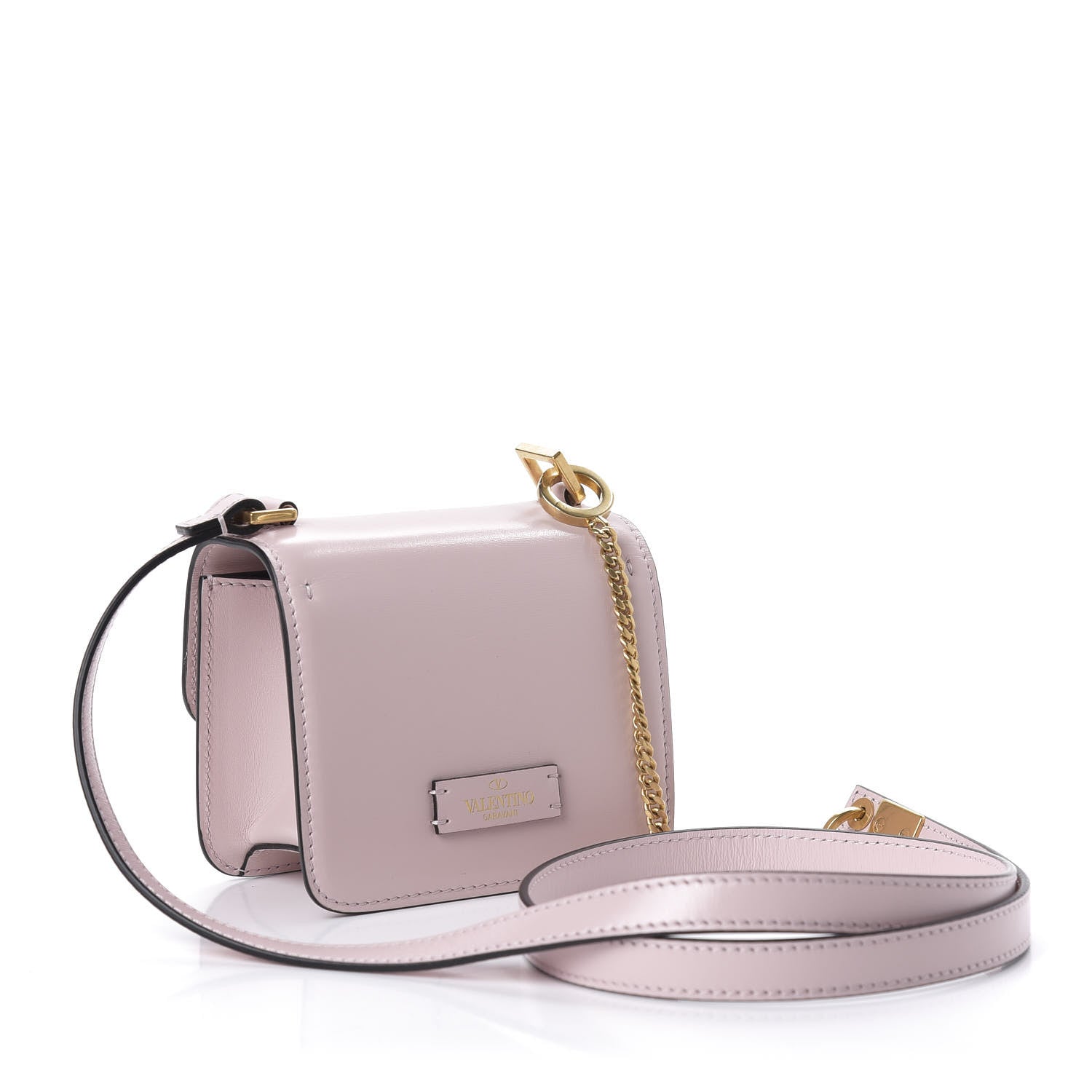 Valentino Garavani Smooth Calfskin Micro VSling Shoulder Bag Rose Quartz 3 of 9