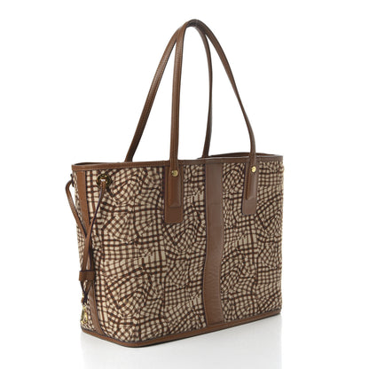 MCM Visetos Medium Liz Reversible Shopper Tote Cognac 10 of 15