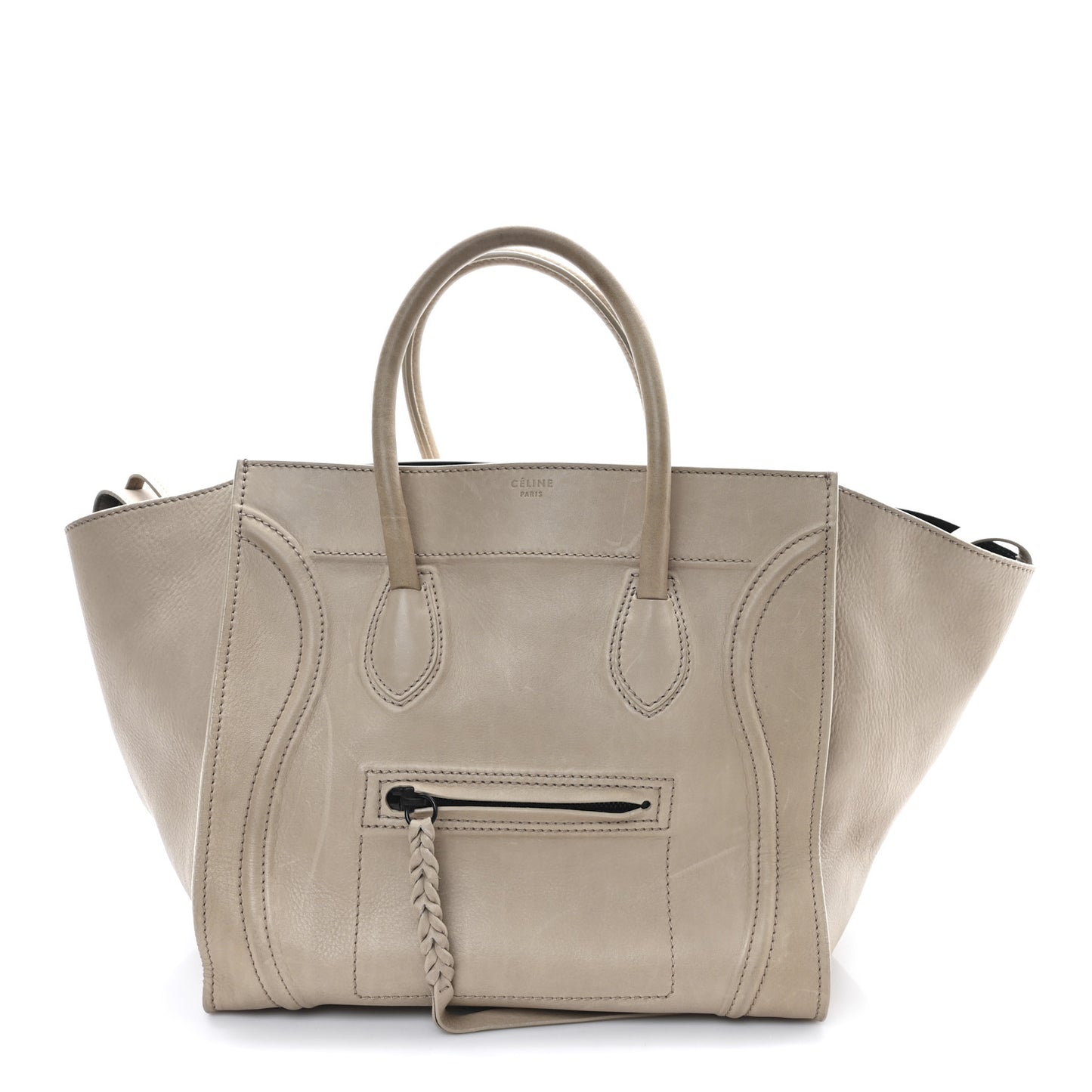 Supple Calfskin Medium Phantom Luggage Beige